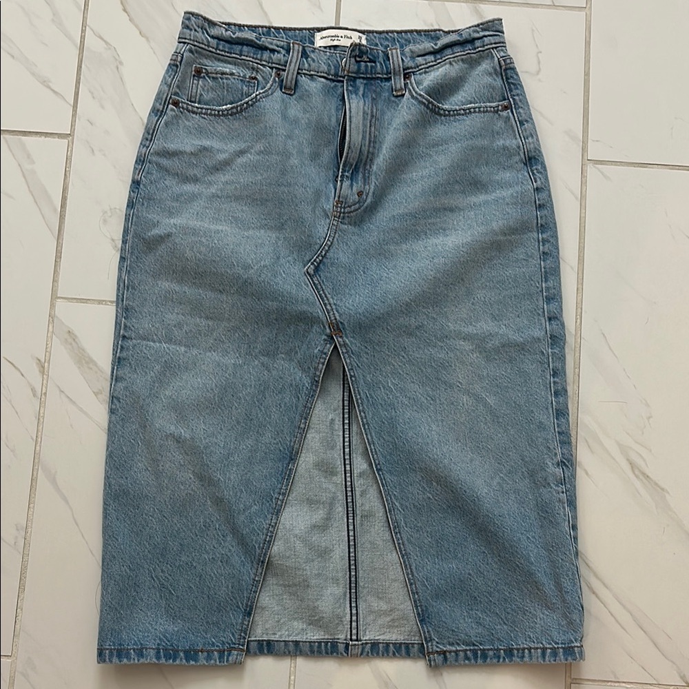 Abercrombie & Fitch Blue denim skirt